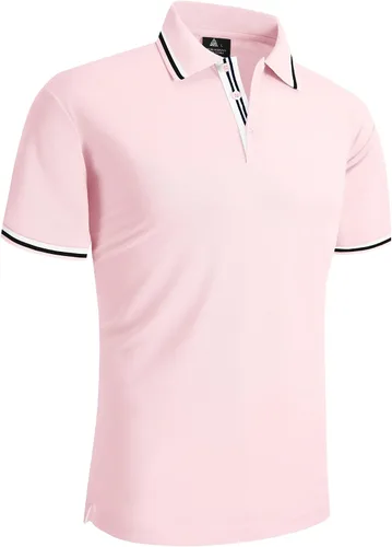 Miniatura 2 de GEEK LIGHTING Polo para hombre de manga corta con cuello casual de golf