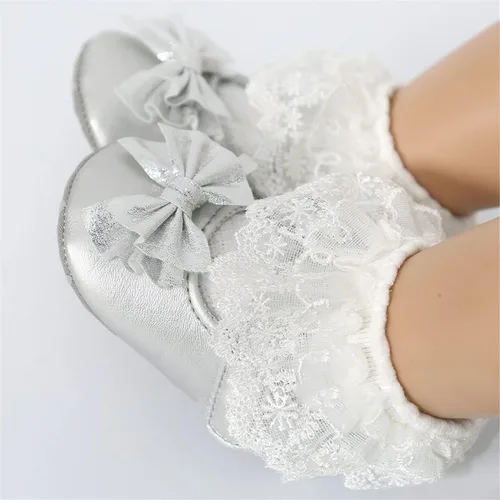 Miniatura 2 de Timatego Zapatos planos Mary Jane para bebé, suela suave, antideslizantes, para bebés, primeros pasos, boda, vestido de princesa, zapatos de cuna