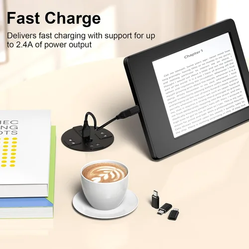 Miniatura 4 de Adaptador micro USB a USB C, paquete de 4 conectores tipo C hembra a micro USB macho, compatible con carga y sincronización de datos para Samsung