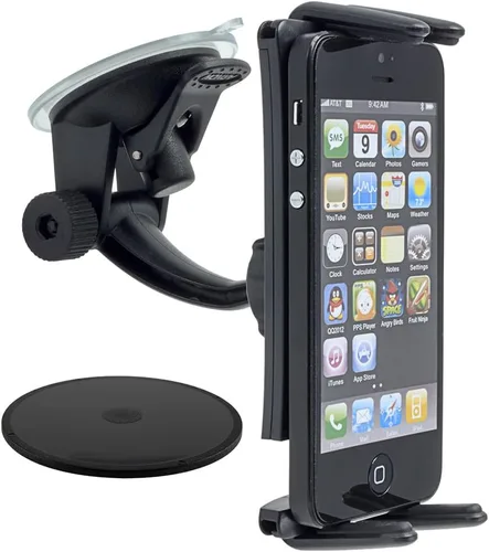 Miniatura 2 de Arkon Soporte para teléfono para parabrisas para iPhone XS Max XS XR X 8 Galaxy S10 S9 Note 9 iPad mini Retail Negro