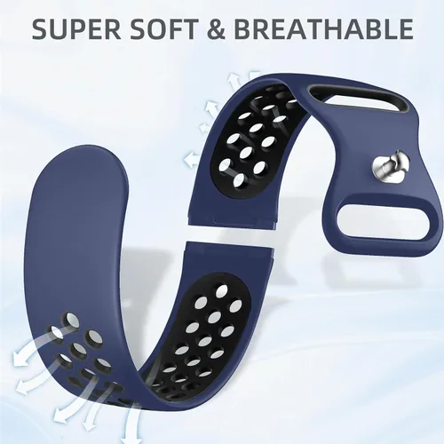 Miniatura 3 de Maledan Correas deportivas transpirables para Fitbit Versa 3/4, Sense/Sense 2, correas de repuesto para hombres y mujeres, accesorios para relojes