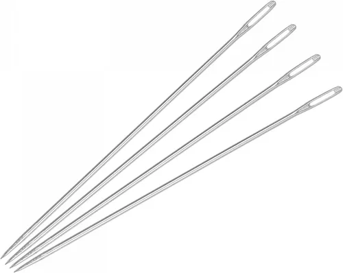 Miniatura 6 de uxcell Agujas de coser rectas largas bordadas agujas de rebordear acero inoxidable 6.89 pulgadas 40pcs