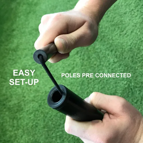 Miniatura 3 de QuickPlay Portería de balonmano portátil con base ponderada basada en la tecnología KICKSTER: configuración rápida