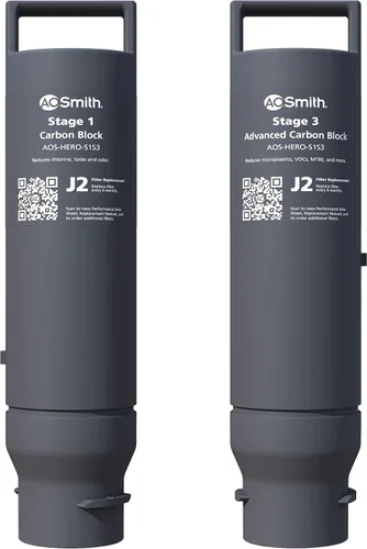 AOS-HERO-S1S3 - Cartuchos de repuesto de filtro de agua de ósmosis inversa AO Smith, filtros de repuesto de carbono para sistemas de filtración