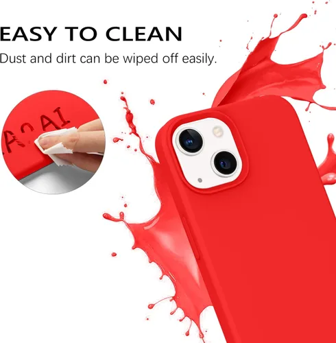 Miniatura 11 de GUAGUA Funda compatible con iPhone 17 Pro Max de 6.9 pulgadas, silicona líquida, goma de gel suave, delgada, forro de microfibra delgada