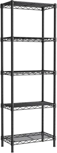 Miniatura 31 de Golpart Estantes de almacenamiento ajustables de 3 niveles, estante de metal resistente, estantería de alambre, estante organizador para el hogar