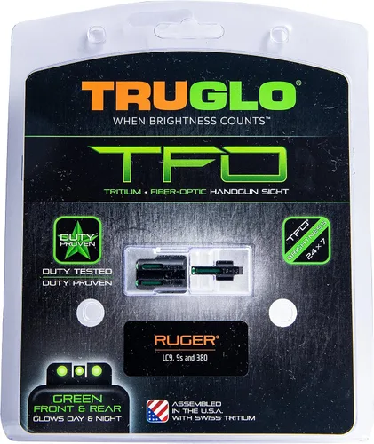 Miniatura 5 de TRUGLO TFO - Juego de mira de tritio y fibra óptica para pistola Mira nocturna brillante delantera y trasera duradera resistente a los enganches