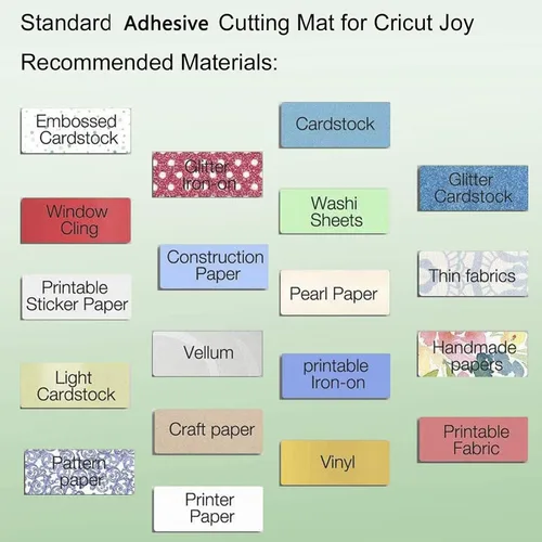 Miniatura 3 de Ecraft Alfombrilla de corte para Cricut Joy, paquete de 6 alfombrillas de corte de 4.5 x 6.5 pulgadas y 4.5 x 12 pulgadas (estándar y ligero)