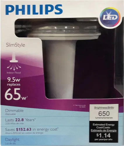 Miniatura 2 de Philips Bombilla LED regulable 452466 de 65 vatios estilo delgado BR30