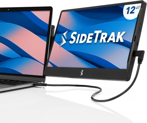 SideTrak Monitor Portátil Giratorio de 12.5" para Laptop, Bisagra Giratoria Patentada, Extensor de Pantalla de Laptop | Pantalla Dual FHD con