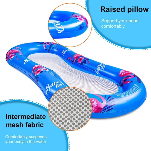 Miniatura 7 de ZHUYNXIR Flotador de piscina para adultos, hamaca flotante, balsas inflables, sofá de aire para piscina, cama flotante, tumbado en él, todo tu Pájaro