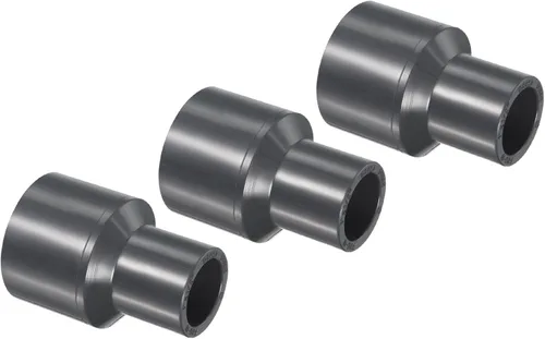 Miniatura 25 de PATIKIL UPVC Reductor de tubería de montaje de 1-1/2 "x 1" Socket Schedule 80, conector adaptador de acoplamiento recto, gris