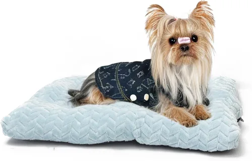 Miniatura 22 de Cama Lavable para Jaula de Perro de 18 Pulgadas Pequeña Antideslizante Impermeable Cálida Acogedora Suave para Mascotas Cachorros, Almohadas