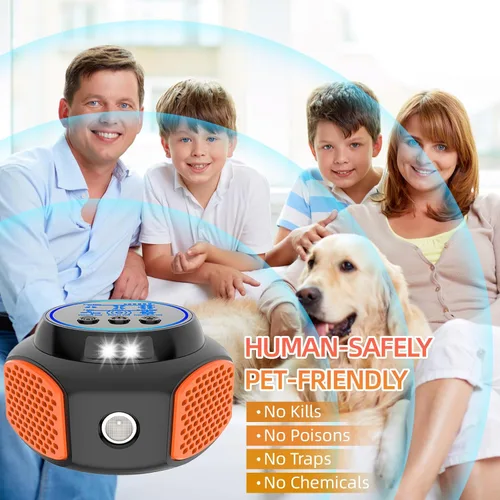 Miniatura 7 de Repelente ultrasónico para ratones, enchufe para control de plagas en interiores para roedores, ratas, ardillas, murciélagos, cucarachas, arañas