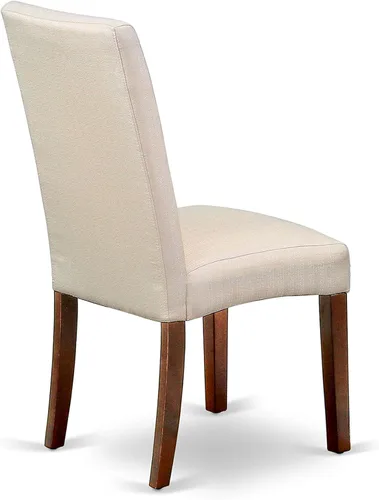 Miniatura 10 de East West Furniture DLDR3-MAH-01 Juego de mesa y sillas de cocina de 3 piezas contiene una mesa de comedor redonda con gotas y 2 sillas de comedor