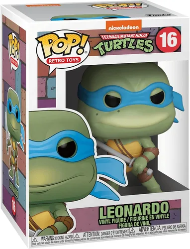 Miniatura 3 de POP Teenage Mutant Ninja Turtles - Figura de vinilo de Leonardo Funko (con funda protectora de caja compatible)