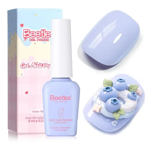 Miniatura 29 de Beetles - Lámpara de uñas LED UV, luz de uñas blanca caramelo con 3 temporizadores de 30/60/90 segundos y pantalla de cuenta regresiva para esmalte