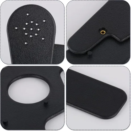 Miniatura 2 de 2 piezas de oclusor oftálmico de ojos con 14 agujeros para oftalmólogos, ortoptistas y ortoptistas herramientas de examen ocular (negro)