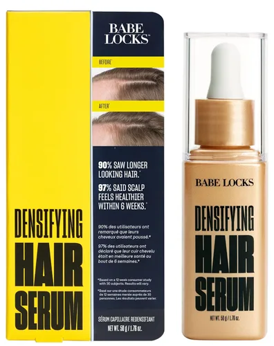 Suero Densificante de Cabello Babe Original Locks para Hombres y Mujeres, Promueve el Grosor en Cabello Fino y Pérdida de Cabello