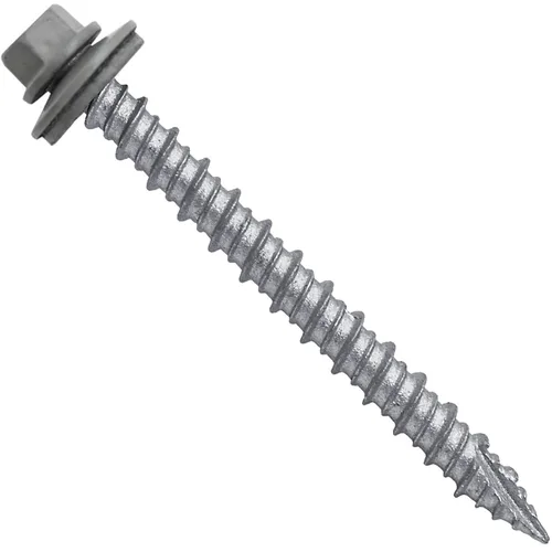 Miniatura 36 de Brite - Tornillos para techos de metal blanco (10 x 2 unidades), cabezal de arandela hexagonal, arranque automático/roscado, arandela EPDM, 3 x 250