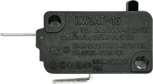 Miniatura 5 de Pieza de repuesto para interruptor de puerta de horno de microondas, 16A 125VAC, KW3AT-16 (compatible con KW3A-16), normalmente cerrado, 1 unidad