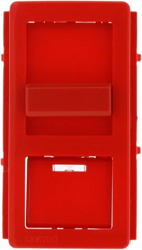 Leviton Placa frontal que cambia de color solo con ventana de luz localizadora, compatible con interruptores atenuadores IllumaTech (interruptor de