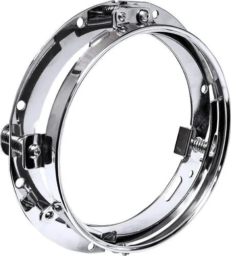 Miniatura 10 de True Mods - Soporte de montaje de anillo redondo negro de 7 pulgadas para faros delanteros compatible con Harley Davidson Road King Electra Glide