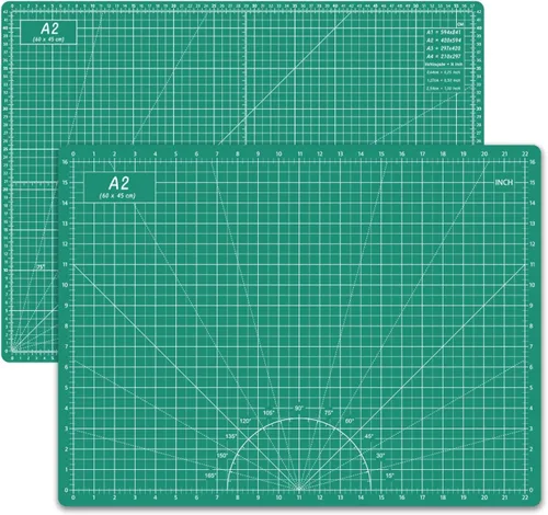 Miniatura 17 de Headley Tools Tapete de corte autorreparable grueso de 18 x 12 pulgadas, tapete de costura de corte giratorio A3 para manualidades, tabla de cortar