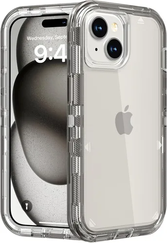 Miniatura 22 de Follaroma para iPhone 11, Funda Resistente a Prueba de Golpes, Protección Anti-Caída, Funda Protectora Transparente de Doble Capa Compatible
