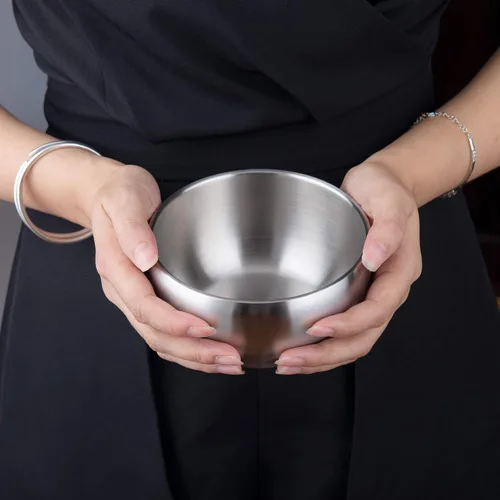 Miniatura 3 de IMEEA Tazón Aislado para Helado de 15 oz de Pared Doble de Acero Inoxidable SUS304 para Sopa, Cereal, Juego de 2