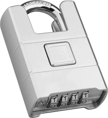Miniatura 8 de Diyife - Candado de combinación resistente [haz envuelto], candado impermeable grande para exteriores, grillete grueso de 0.315 in, desbloqueo