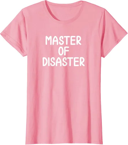 Miniatura 12 de Camiseta divertida con texto en inglés "Master Of Disaster