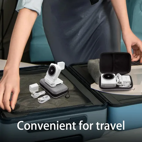 Miniatura 2 de Estación de carga inalámbrica plegable 3 en 1 Cargador plegable magnético para iPhone Apple Watch AirPods Estación de carga de viaje para Negro