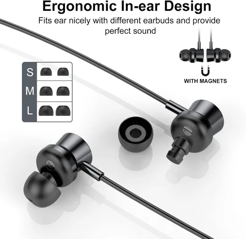 Miniatura 6 de Auriculares USB C con cable, auriculares intrauditivos para iPhone 16 15 Pro/iPad Pro/Samsung Galaxy S25/S24/S23 Ultra con micrófono, auriculares