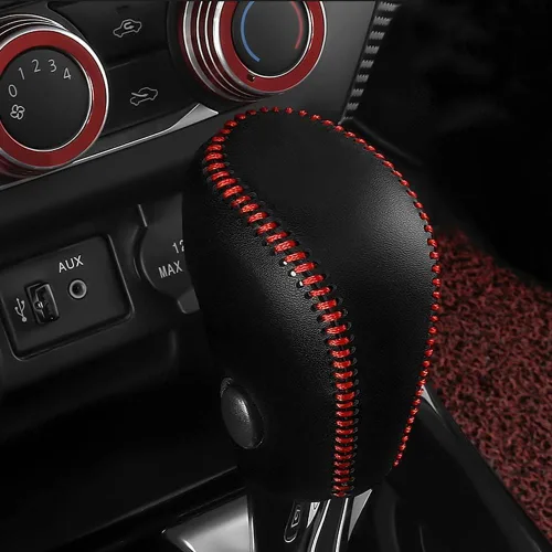 Miniatura 15 de XITER Cubierta de Perilla de Palanca de Cambios Automática de Cuero, Fundas Protectoras de Palanca de Cambios para Nissan Rogue 2014 2015 2016