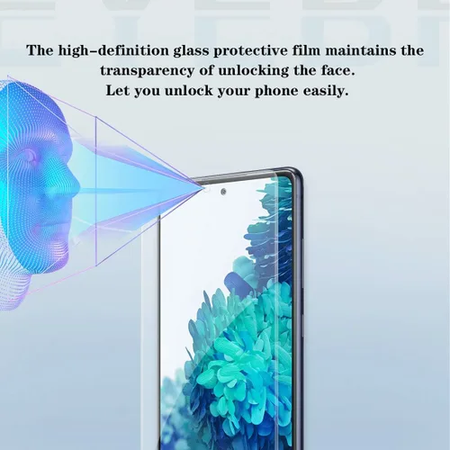 Miniatura 4 de Protector de pantalla de vidrio templado transparente para Galaxy S20 FE HD + protectores de lente de cámara, [2+2 unidades] [vidrio 3D]