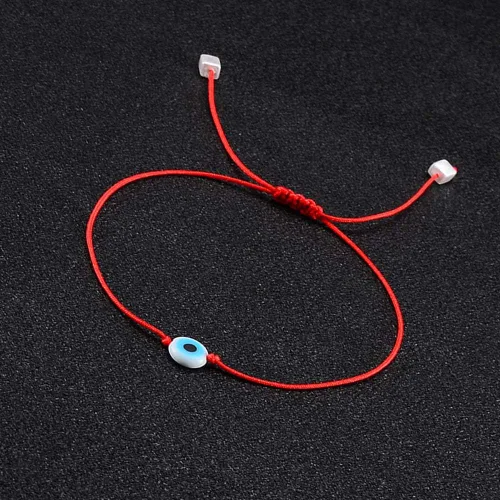 Miniatura 4 de Shonyin Juego de pulseras hechas a mano con tarjeta de cuerda roja, amuleto de la suerte para mujeres, hombres, familiares y amigos, Nailon
