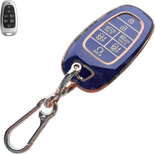 Miniatura 12 de Compatible con funda para llavero Chevy con llavero – Funda de TPU suave negra para Chevy Equinox Impala Malibu Camaro Cruze Sonic Terrain 5 botones