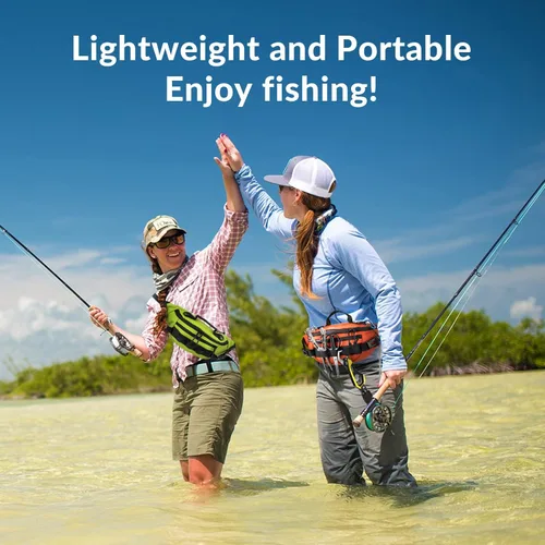 Miniatura 8 de THKFISH Riñonera de pesca, bolsa de aparejos de pesca, riñonera impermeable para mujeres y hombres, bolsa portátil Negro-Regular