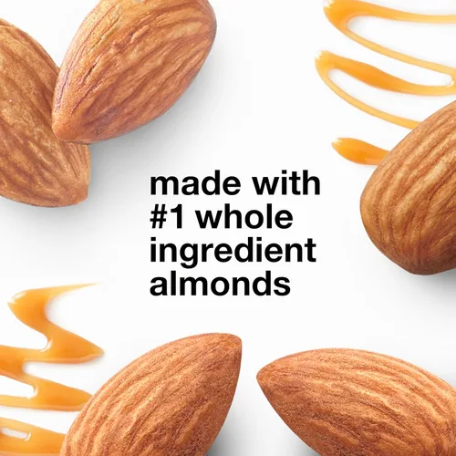 Miniatura 4 de KIND ZERO Barras sin azúcar añadida, caramelo, almendras y sal marina, aperitivos aptos para keto, libres de gluten, con 5g de proteína, 5