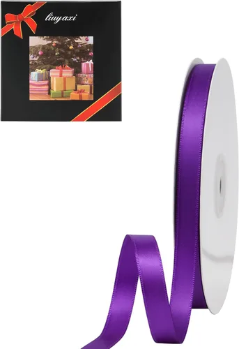 Miniatura 90 de LIUYAXI - Cinta de satén roja de doble cara, 2 pulgadas X 25 yardas continuas, cintas perfectas para envolver regalos, ramo de boda, decoración DIY