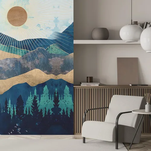 Miniatura 141 de SIGNFORD - Papel tapiz de diseño de bosque, removible para dormitorio o sala de estar, 100 x 144 pulgadas Bosque1-1911-m17