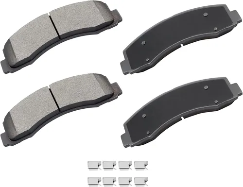Miniatura 19 de Cciyu D627 Kit de 4 piezas de pastillas de freno cerámicas traseras 1994-2004 para Ford Mustang