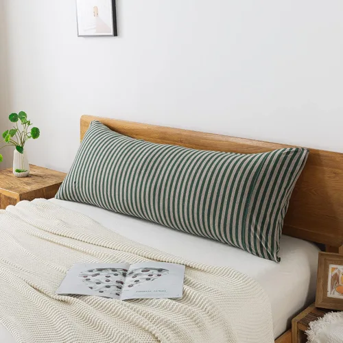 Miniatura 28 de Juego de 2 fundas de almohada de algodón 100 % jersey de 20 x 30 pulgadas, peso ligero, cómodo, extremadamente duradero. Amarillo
