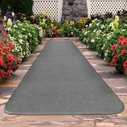 Miniatura 2 de House, Home and More Alfombra para exteriores - Gris - 4 pies x 20 pies