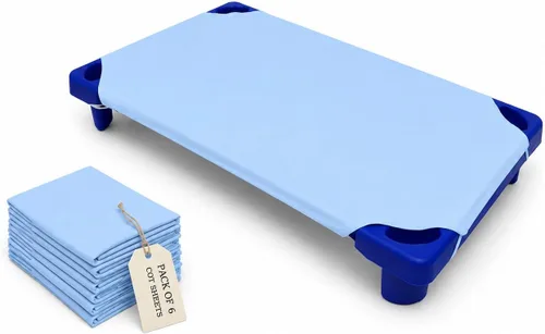 Miniatura 14 de Sábanas para cuna para niños pequeños y preescolares – Sábana para cuna/preescolar – Bucles elásticos en las esquinas – Sábana bajera para cuna