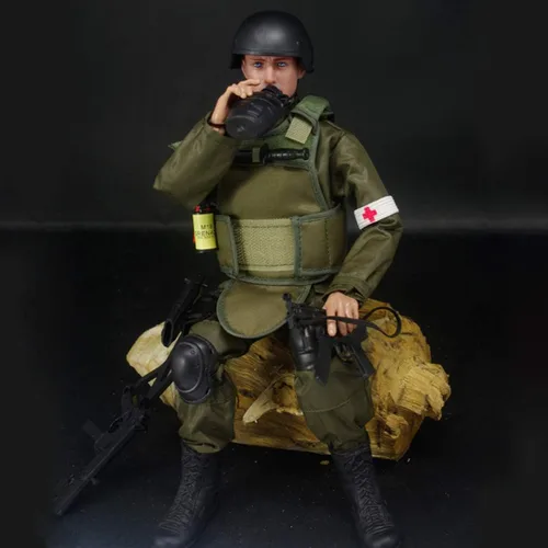 Miniatura 8 de Juego de figuras de acción militares de 12 pulgadas, juego de figuras de acción a escala 1/6 con armas y accesorios