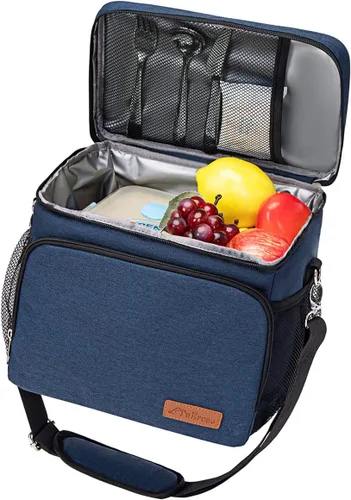 TuErcao Bolsa térmica aislada 6/24 latas plegable a prueba de fugas con lados blandos para el auto, hielera portátil plegable pequeña para playa,