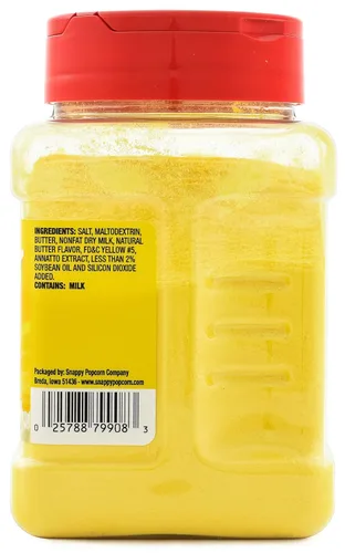 Miniatura 4 de Snappy Condimento para palomitas de maíz, 12 onzas, estuche de 12 unidades, sabor audaz a mantequilla y sal, sin MSG añadido