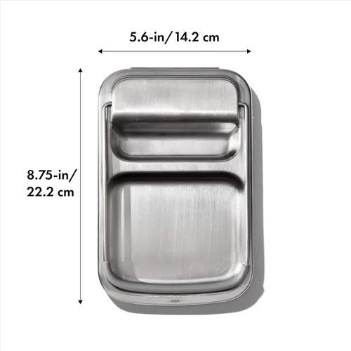Miniatura 2 de OXO Good Grips - Soporte para cucharas de acero inoxidable con soporte para tapa